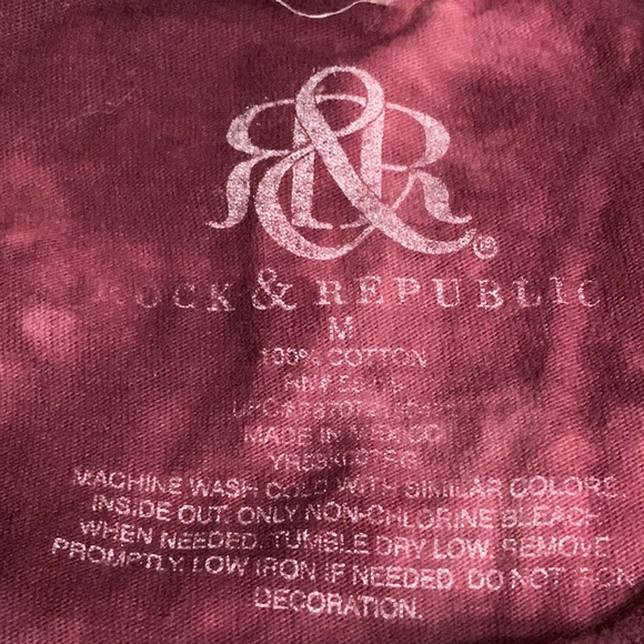 Rock & Republic Let The Music Set You Free Tie Dye T-Shirt - Picture 4 of 6